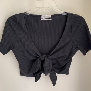 Ribbed Urban Outfitters Tie Top